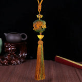 Jade Pendant Charms Keychain Fengshui Beast Bring Luck Safe
