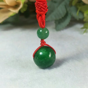 Myanmar Green Jade Pendant Necklace Fine Jewelry