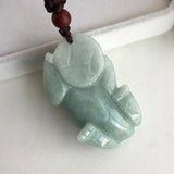 Natural Myanmar Jadeite Pixiu Jade Pendant