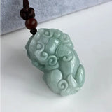 Natural Myanmar Jadeite Pixiu Jade Pendant