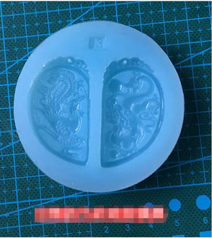 Jade Pendant Silicone Mold DIY Resin Jewelry Necklace Pendant Lanugo Mold