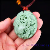 Jade Phoenix Pendant Necklace Chinese Women Charm Natural Jewelry