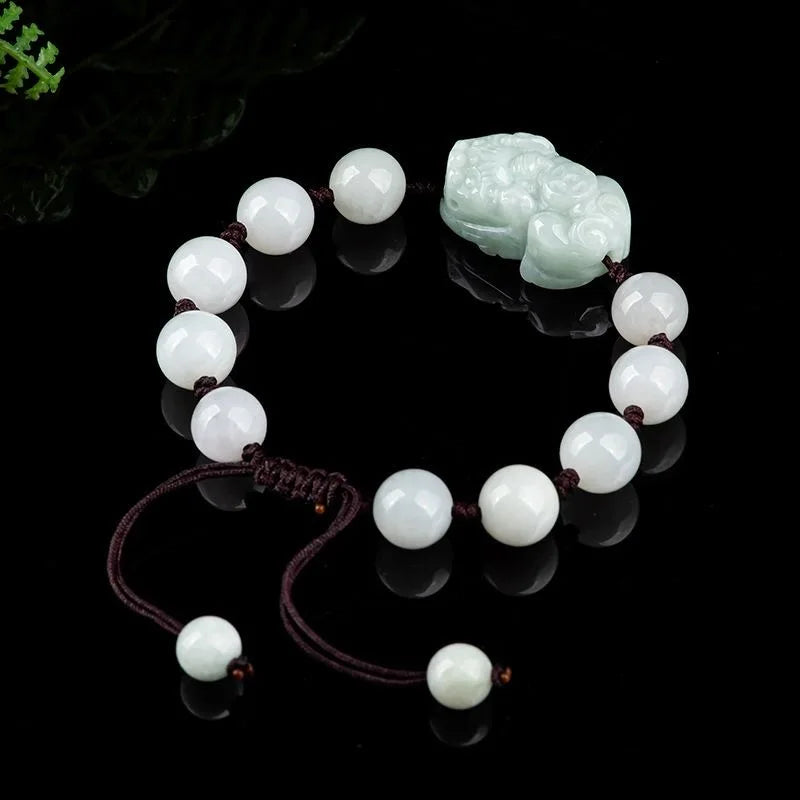 Jade Pixiu Bracelet Gemstone Charms Jewelry