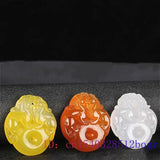 Green Pixiu Pendant Natural Chalcedony Necklace Women Tiger