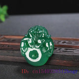Green Pixiu Pendant Natural Chalcedony Necklace Women Tiger