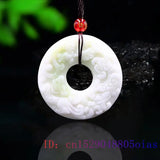 Jade Pixiu Pendant Tiger Charm Natural Amulet Carved Jewelry Necklace
