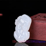 Green Jade Pixiu Pendant Natural Chalcedony Necklace Women Carved Charm