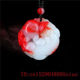Jade Pixiu Pendant Chinese Charm Natural Jadeite Amulet Necklace