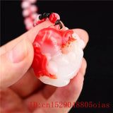 Jade Pixiu Pendant Chinese Charm Natural Jadeite Amulet Necklace
