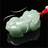 Jade Pixiu Pendant Caixin Pixiu Natural A Goods Jade Pendant Men Women