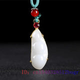 Jade Pods Pendant Necklace Zircon Jewelry 925 Silver Charm Women