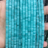 Round Pink Jade Quartz Heishi Gemstone Beads 2*4MM