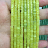 Round Pink Jade Quartz Heishi Gemstone Beads 2*4MM