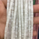 Round Pink Jade Quartz Heishi Gemstone Beads 2*4MM
