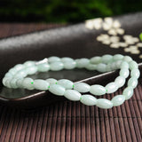 Burmese Jade Rice Bead Necklace Women's Accessories