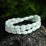 Burmese Jade Rice Bead Necklace Women's Accessories