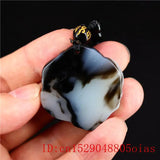 Jade Rose Pendant Charm Amulet Carved Necklace Natural Jadeite Jewelry