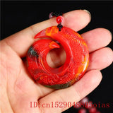 Double Sided Jade Rune Pendant Necklace for Men Women
