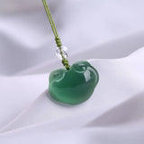 Jade Ruyi Agate Keychain Chalcedony Car Accessories Phone Charm Women Key Holder
