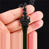 Jade Sword Pendant Necklace Green Amulet Chinese Charm
