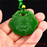 Jade Tiger Pendant Double Sided Amulet Necklace Natural Jadeite