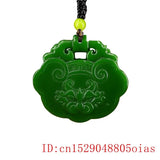 Jade Tiger Pendant Double Sided Amulet Necklace Natural Jadeite
