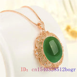 Jade Water Drop Pendant 925 Silver Amulet Charm Agate Gemstone Jewelry