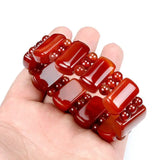 Red Agate Bracelet Jade String Buddha Beads Bracelet