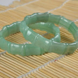 Natural Green Jade Emerald Bracelet for Women Geometric Gemstone Bangles