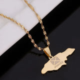 Jamaica Map Pendant Necklaces Jamaican Flag Jewelry