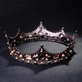 JaneVini Vintage Round Crown for Women Brides