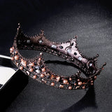 JaneVini Vintage Round Crown for Women Brides