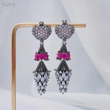 Indian Round Shape Earring For Women Wedding Party Bridal Jewelry