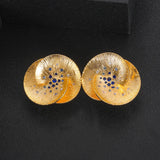 Indian Round Shape Earrings for Women Wedding Party Bridal Jewelry Gift