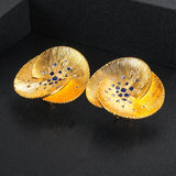 Indian Round Shape Earrings for Women Wedding Party Bridal Jewelry Gift