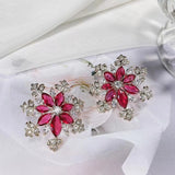Janekellly Indian Trendy Round Earring For Women Wedding Party Dubai Bridal