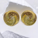 Indian Round Shape Earrings for Women Wedding Party Bridal Jewelry Gift