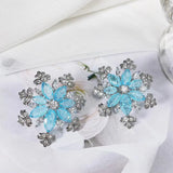 Janekellly Indian Trendy Round Earring For Women Wedding Party Dubai Bridal