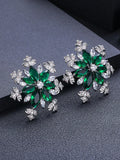 Janekellly Indian Trendy Round Earring For Women Wedding Party Dubai Bridal