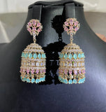 Indian Round Earring For Women Wedding Party Dubai Bridal Jewelry Gift