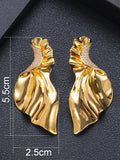 Indian Trendy Round Shape Earring For Women Wedding Party Dubai Bridal Jewelry