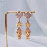 Indian Round Shape Earring For Women Wedding Party Bridal Jewelry
