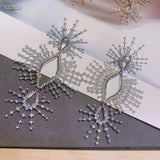 Janekelly Fireworks Charm Earrings Micro CZ Dubai Indian Bohemian