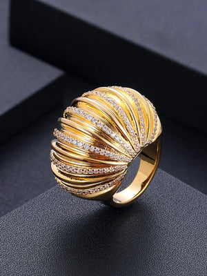 Janekelly Zirconia Stones Women Engagement Party Jewelry