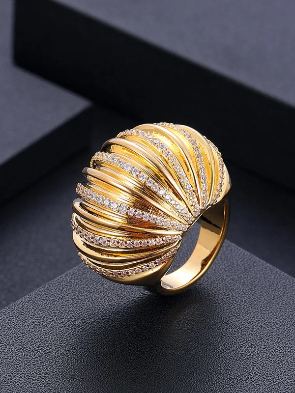 Janekelly Zirconia Stones Women Engagement Party Jewelry