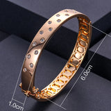 Janekelly High Punk Stackable Sparkly Bangle Mix Match For Women