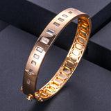Janekelly High Punk Stackable Bangle Mix Match Sparkly Bridal Bracelet
