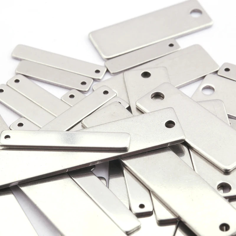 Janette Stainless Steel Rectangle Stamping Blanks 4x25mm 9x40mm