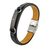 Janeyacy Stainless Steel Bracelet Men/Women Buckle Style Bangles