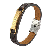 Janeyacy Stainless Steel Bracelet Men/Women Buckle Style Bangles